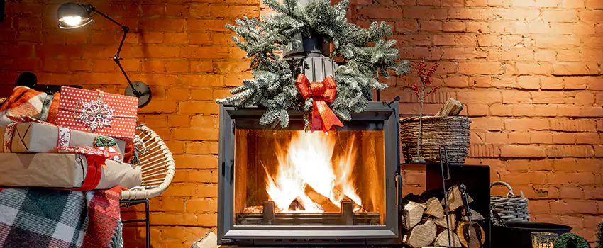 Travis Industries Linear Gas Fireplace Installation in Brent, Florida
