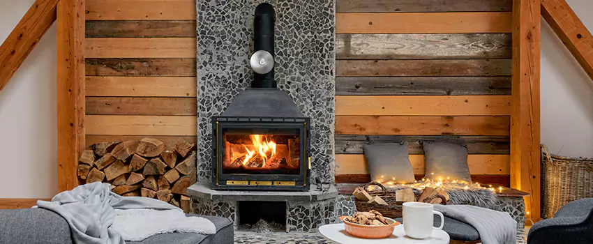 Thelin Hearth Products Direct Vent Gas Stove Fireplace Inspection in Brent, Florida